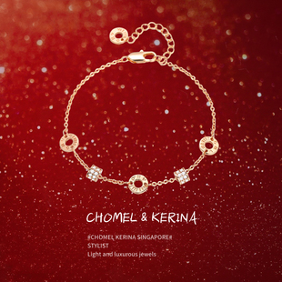 【新品】设计师小蛮腰手链女纯银轻奢小众精致高级送闺蜜生日礼物