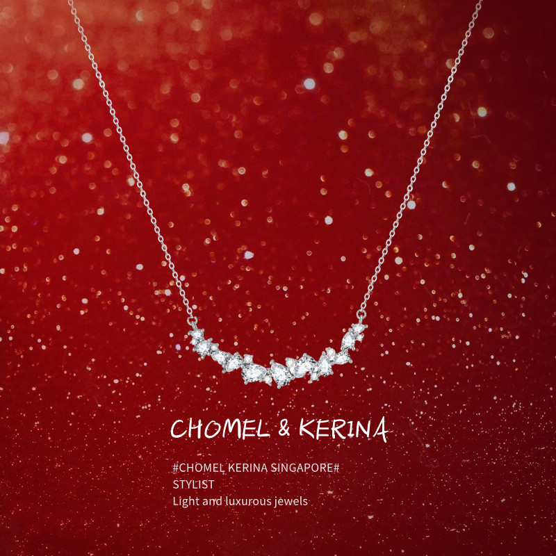 吼天！爆闪纯银紫藤花项链在这！