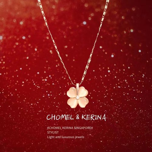 新加坡设计师原创设计四叶草项链