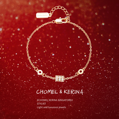 开运暴击！小蛮腰转运珠银手链女