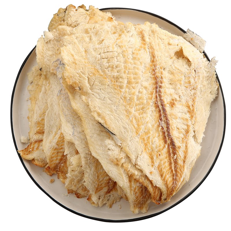 烤鳕鱼片干烤鱼片500g 包邮 小时候特产网红零食即食鱼干小吃海鲜