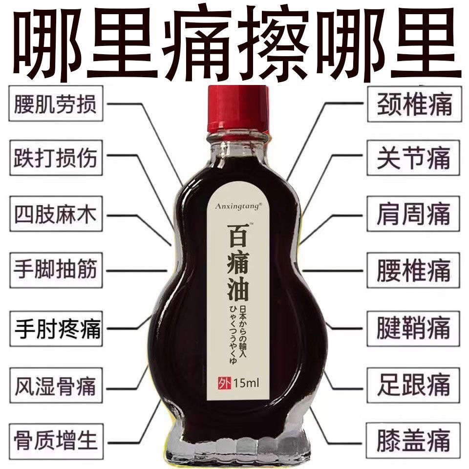 头痛肩颈背腰间盘突出膝盖按摩油