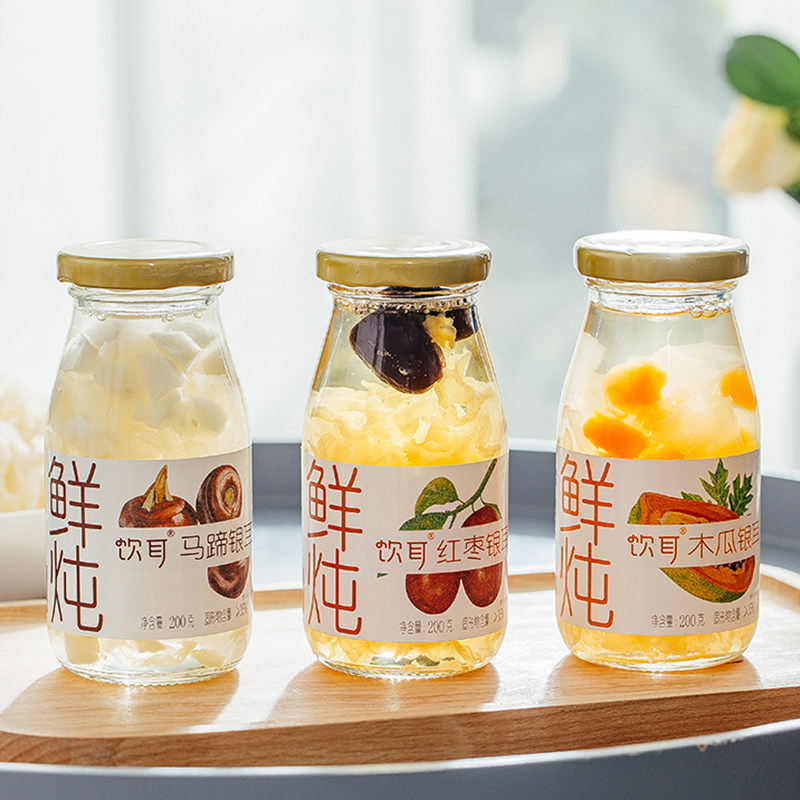 饮耳鲜炖银耳羹炖品即食非冻干红枣银耳汤马蹄木瓜银耳羹