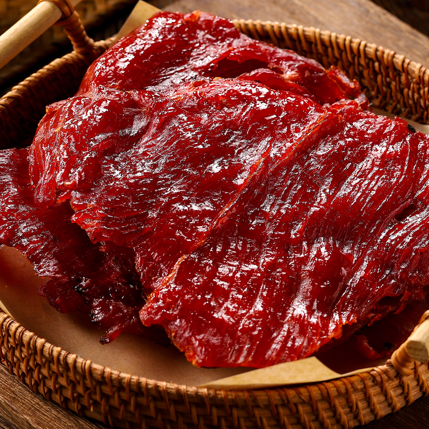 猪肉脯原切大片200g纯肉猪肉干高蛋白即食熟食宿舍解馋休闲零食