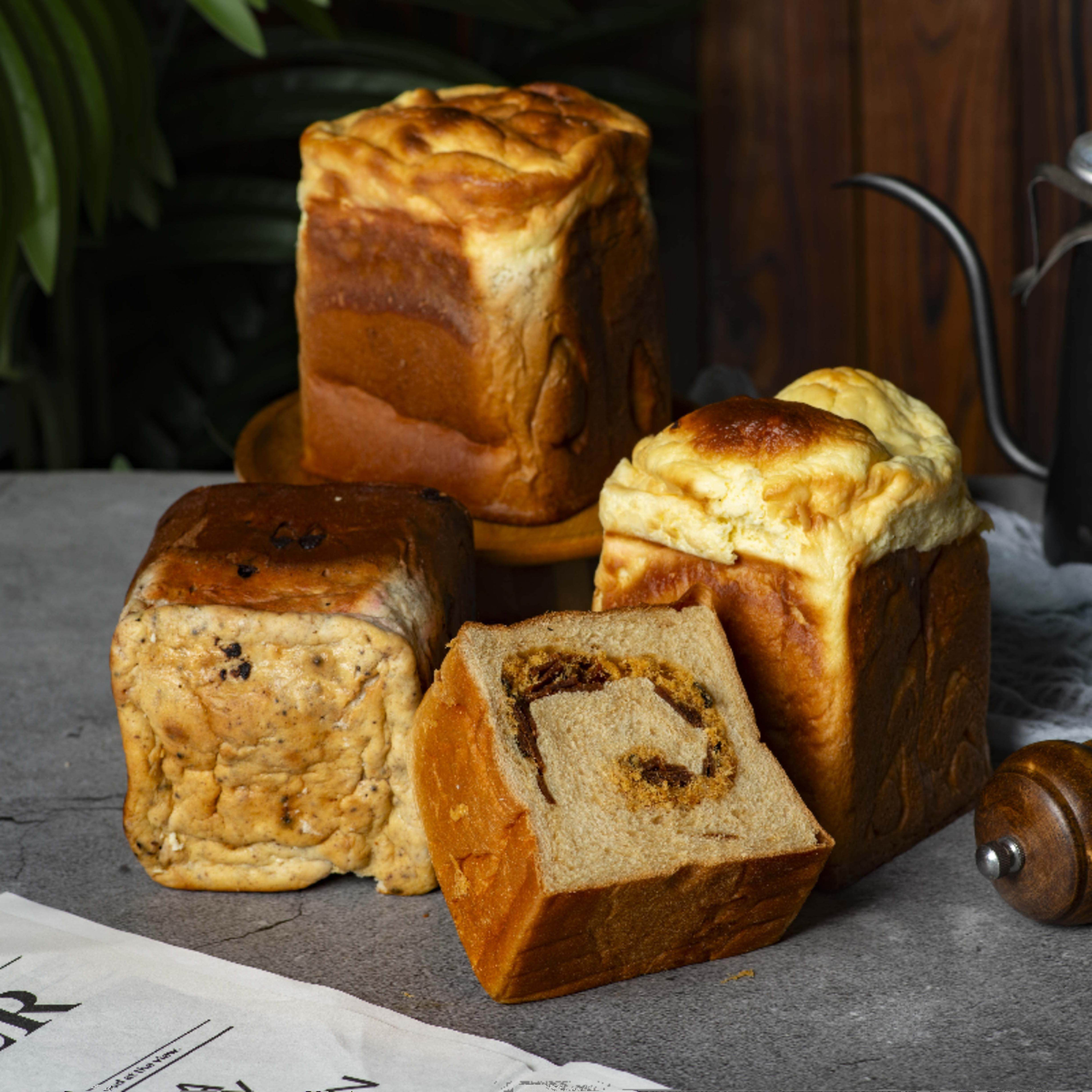 正宗焙叔的店巴斯克乳酪吐司手作面包红茶猪肉脯巧克力味代餐欧包