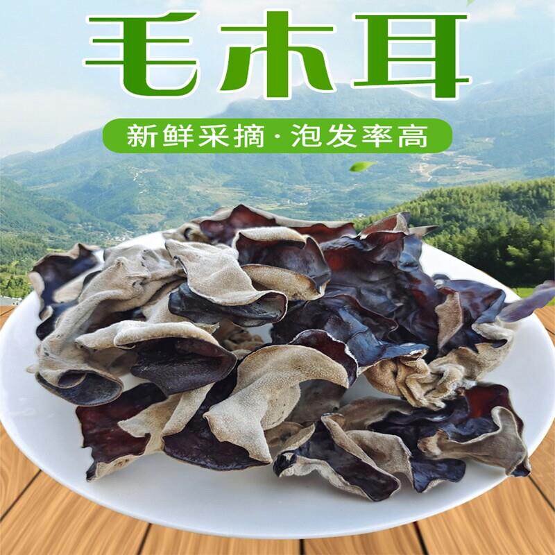 正宗精选白背毛木耳优质无根大片散装干货500g非东北黑木耳螺蛳粉