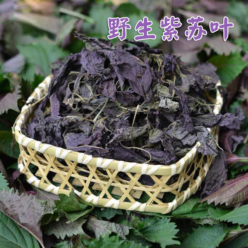 干紫苏叶江西婺源新货食用紫苏叶干紫苏调料紫苏干香辛料去腥烧鱼