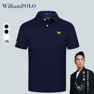 男t恤上衣批发 英皇保罗品牌高端男装 polo衫 夏季 休闲百搭刺绣短袖