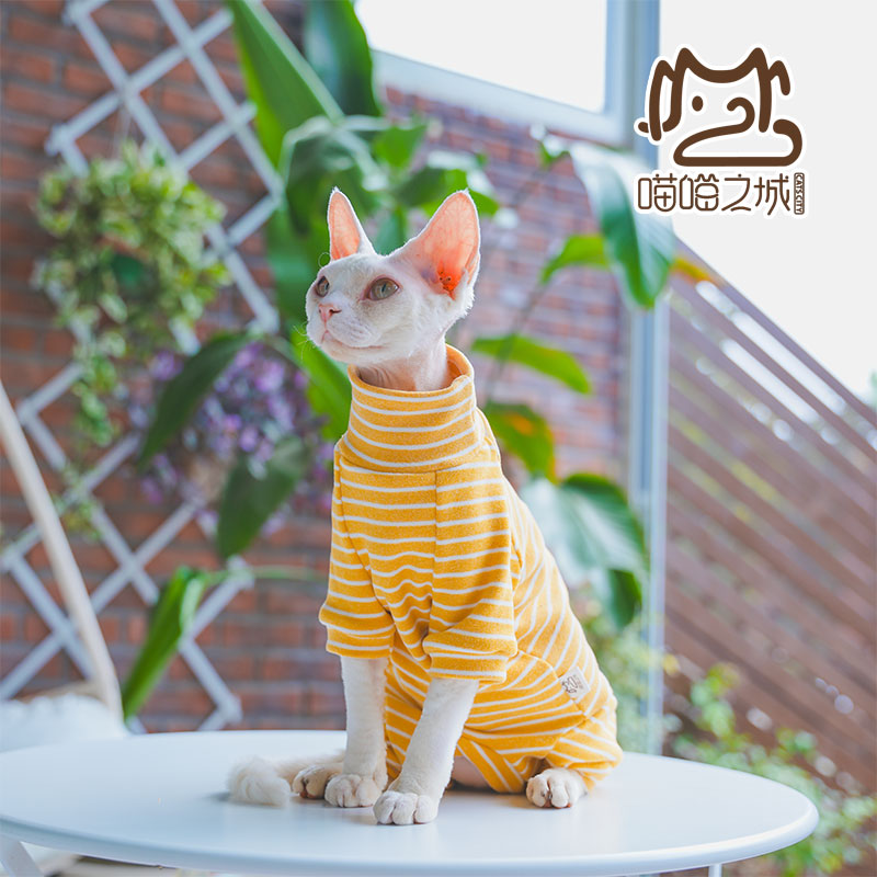 无毛猫加厚保暖长袖包肚四脚衣
