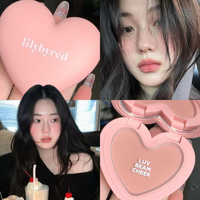 韩国lilybyred腮红膏爱心光感