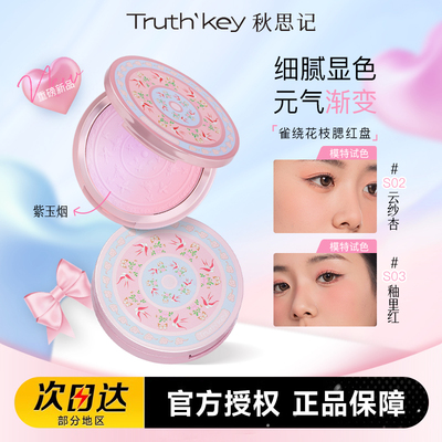 秋思记雀绕花枝渐变腮红盘