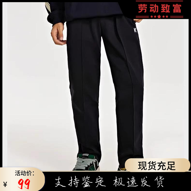 KAPPA男立体裁剪修身长裤