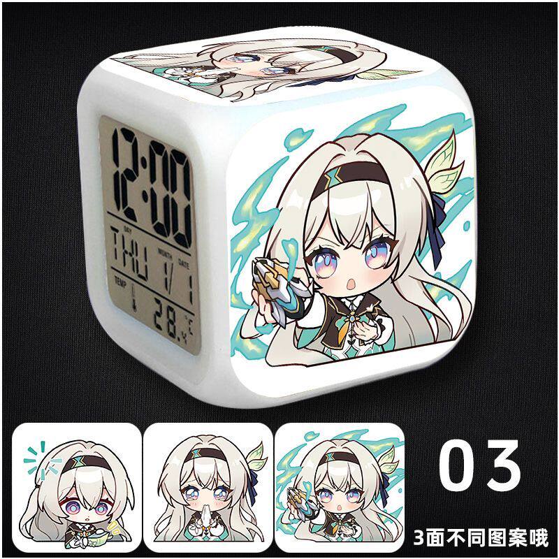 崩坏星穹铁道周边流萤阮梅砂金银狼知更鸟闹钟床头时钟夜光礼物
