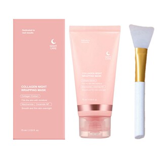跨境胶原蛋人皮面膜face mask韩国胶原透明涂抹睡眠撕拉面膜