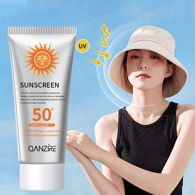 跨境热卖防晒霜50+ sunblock隔离防晒乳霜防紫外线防汗防晒霜