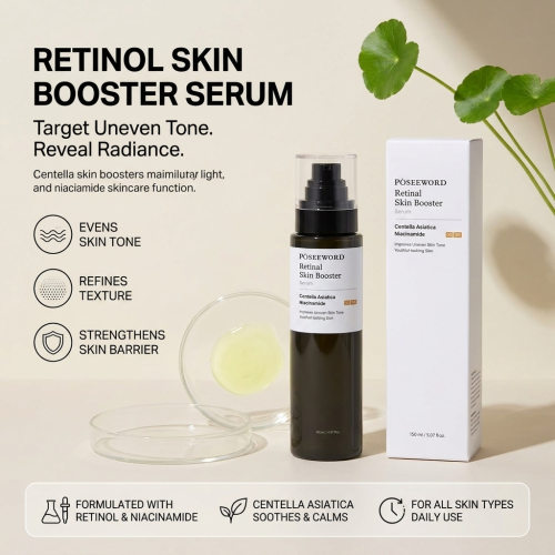 跨境爆品视黄醇精华液Retinal Skin Booster Serum润肤精华液补水