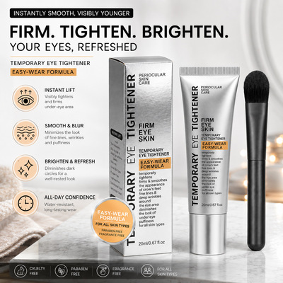 跨境外贸TEMPORARY EYE Tightener 紧致眼霜弹嫩保湿补水眼部护理