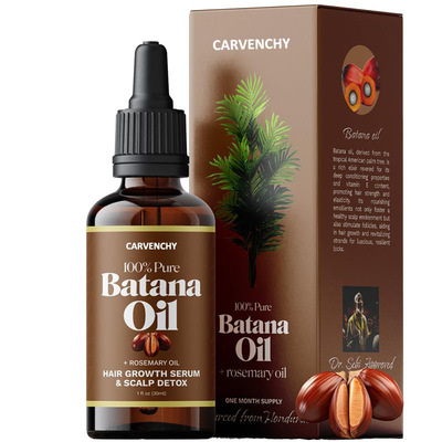 跨境100% Pure Batana Oil有机巴塔纳油迷迭香头发强韧护发精油