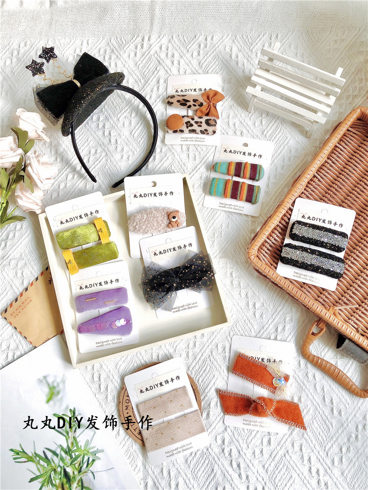DIY手工发饰冬季新款手工缝制