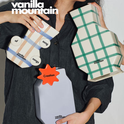 VM香草山 创造系列 陶瓷花瓶原创手工绘制大小口径高矮家居摆件