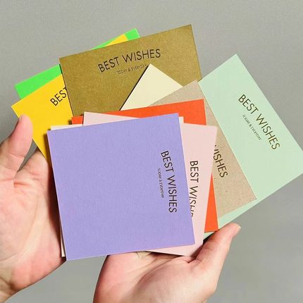 VM香草山 9次机会 9套一组祝福卡片套装原创设计信封贺卡感谢问候