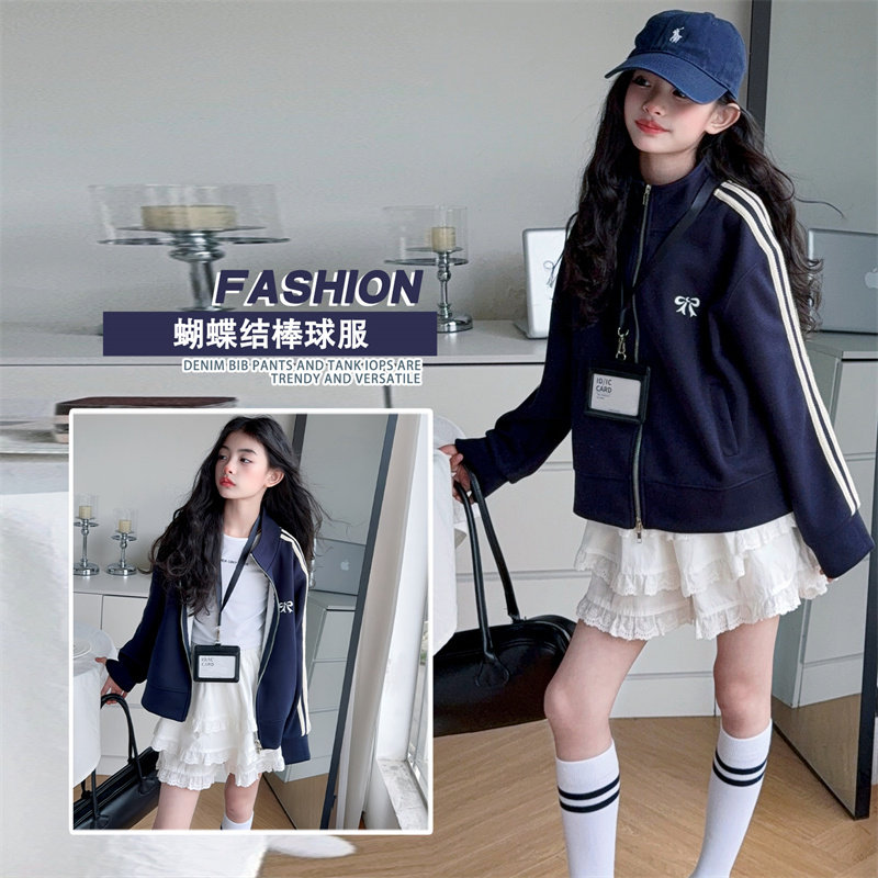 女童棒球服外套秋装新款韩版中大童潮酷风女孩时髦百搭拉链衫上衣,童装/婴儿装/亲子装,普通外套,淘宝优惠券,粉丝福利购,淘宝优惠卷