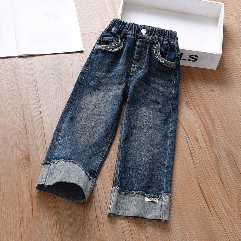 女童牛仔裤秋季新款超软宽松阔腿外穿直筒洋气韩版春秋款中厚裤子,童装/婴儿装/亲子装,儿童牛仔裤,淘宝优惠券,粉丝福利购,淘宝优惠卷