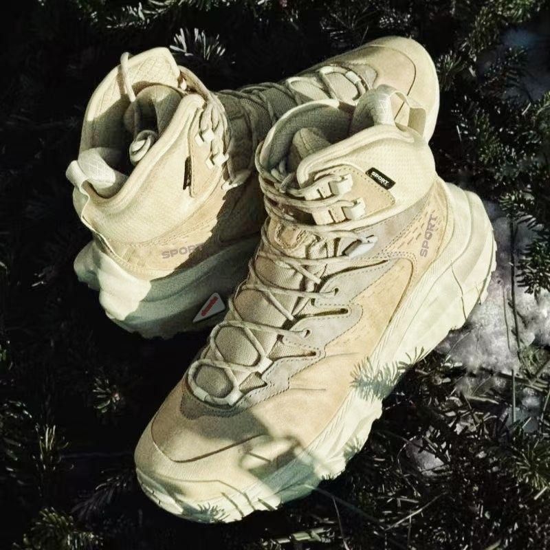 登山鞋男款耐磨专业越野鞋透气防滑中帮爬山运动户外徒步鞋大黄靴,流行男鞋,高帮鞋,淘宝优惠券,粉丝福利购,淘宝优惠卷