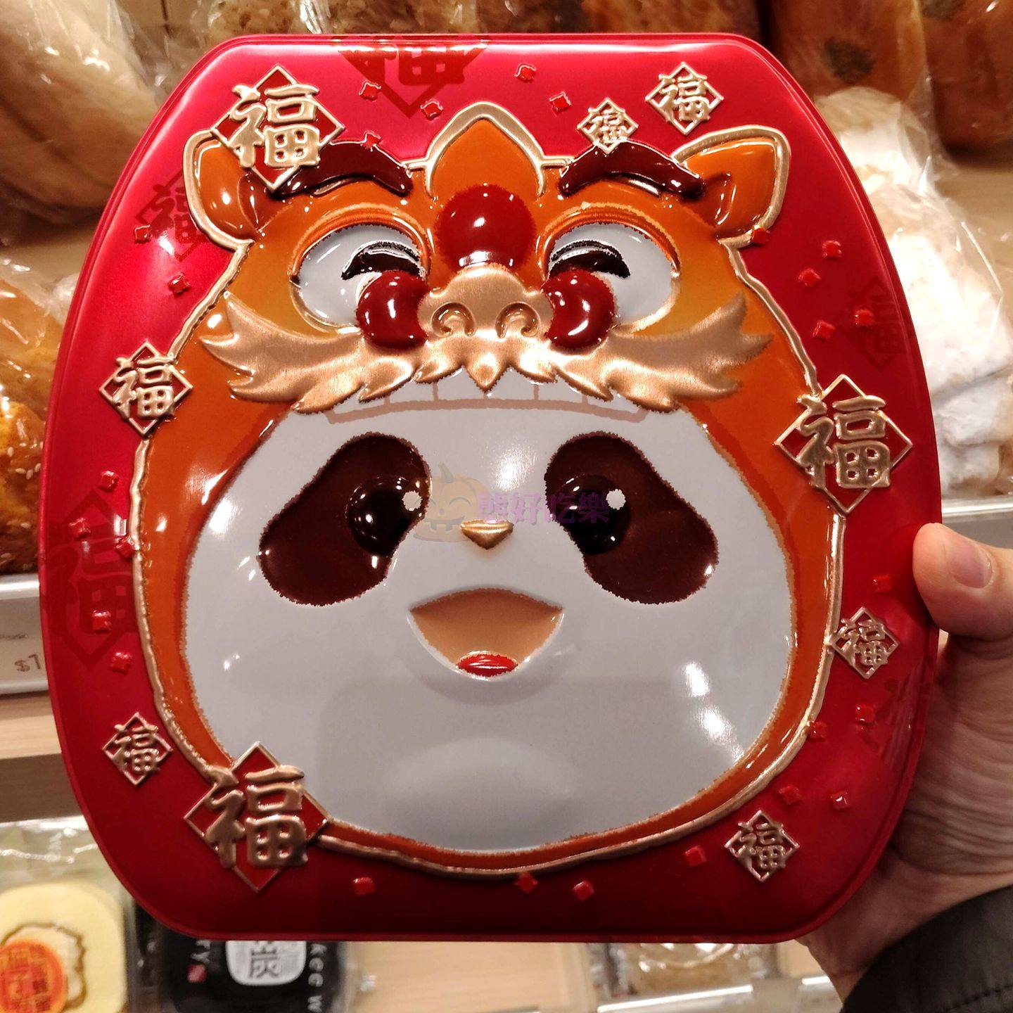 年货礼香港代购奇华贺年熊猫小食礼盒朱古力熊猫曲奇18枚饼干点心