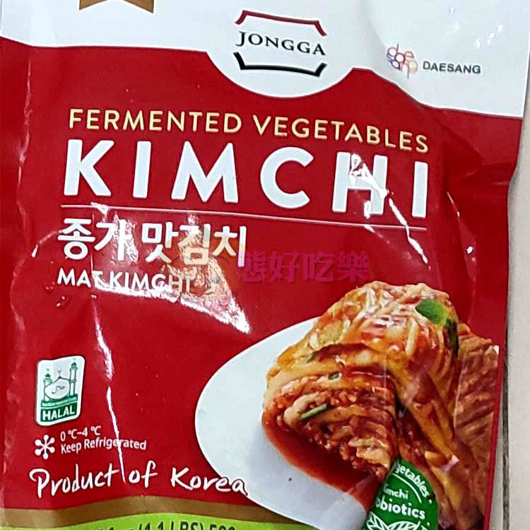 香港代购韩国宗家府泡菜切件炮白菜500g下饭菜拌饭韩式包菜正宗