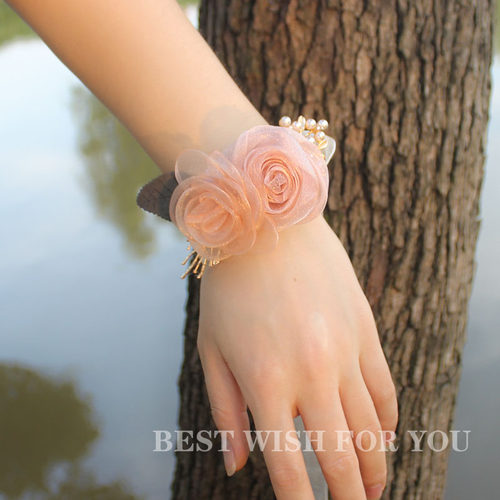 韩式唯美伴娘手腕花婚礼活动姐妹