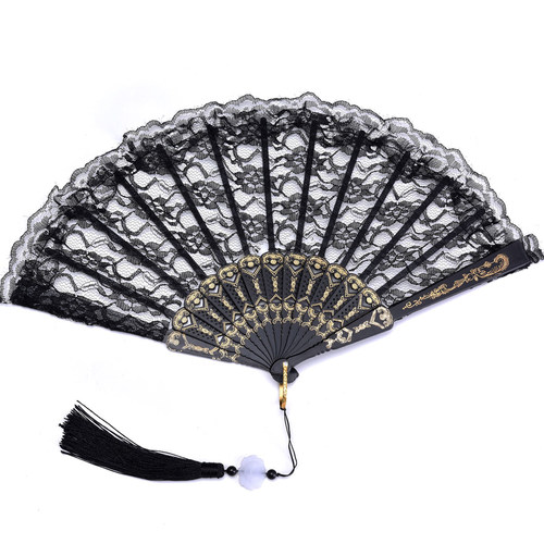 蕾丝扇子折扇古风旗袍女舞蹈扇