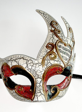 威尼斯面具半脸男抖音古风酷英伦皇室复古假面舞会面具女cos道具