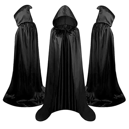 万圣节服装黑色披风斗篷道具带帽
