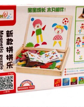 儿童巧之木益智力玩具磁性拼图