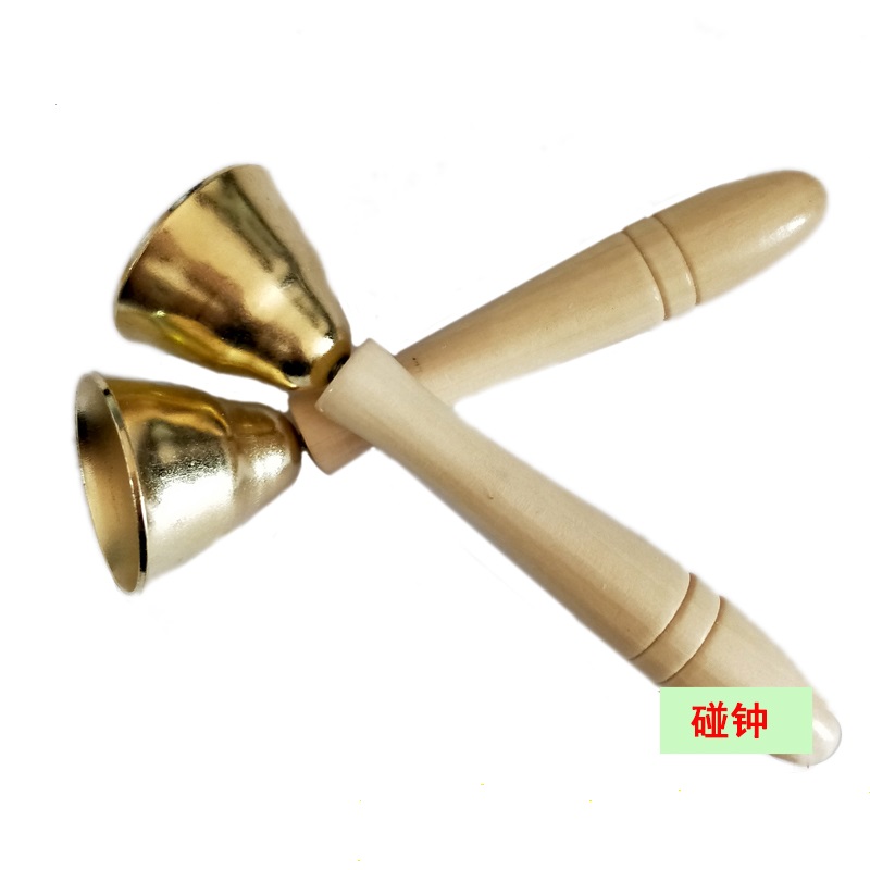 奥尔夫打击乐器碰钟木红绳