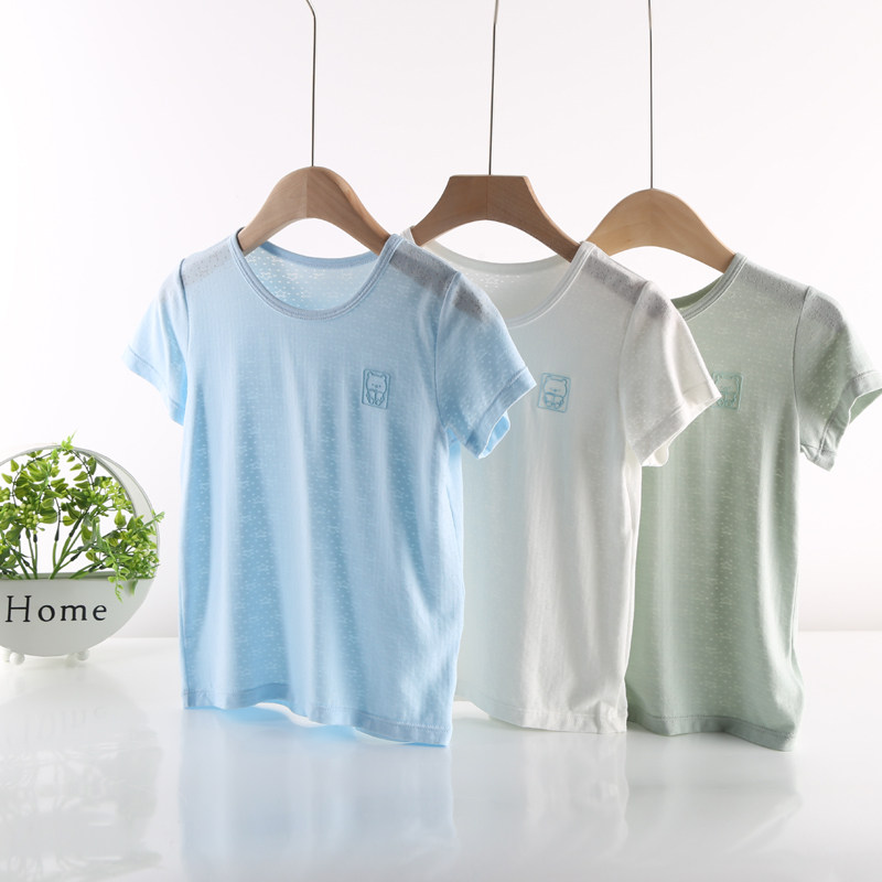 儿童短袖T恤男童夏季莫代尔冰丝薄款无骨居家睡衣上衣宝宝中大童,童装/婴儿装/亲子装,T恤,淘宝优惠券,粉丝福利购,淘宝优惠卷