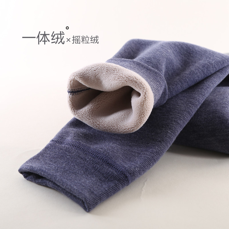 男童加绒保暖裤一体绒棉裤秋冬款内穿外穿打底校服神器中大童冬季