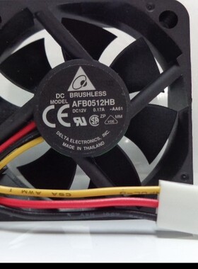 全新台达DELTA 5015散热风扇AFB0512HB 12V 0.17A测速5CM三线风机