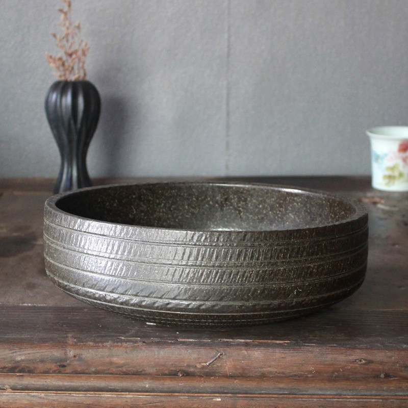 景德镇手工雕刻褐色陶瓷鱼缸乌龟缸色陶艺茶艺茶洗多肉一叶莲花盆,宠物/宠物食品及用品,桌面缸,淘宝优惠券,粉丝福利购,淘宝优惠卷