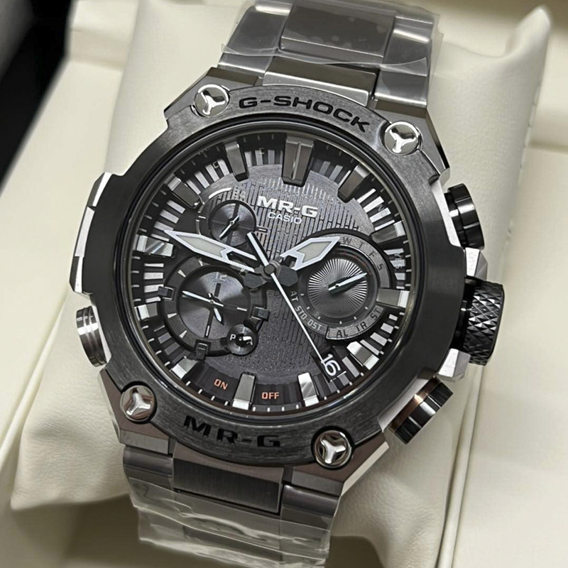 卡西欧高端系列mrg-b2000d-1a/b/1a4钛合金gps电波蓝牙运动手表男