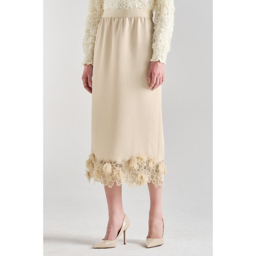 韩国代购 Lanvin Collection 26春 半身裙 1-WSC628W/WM1