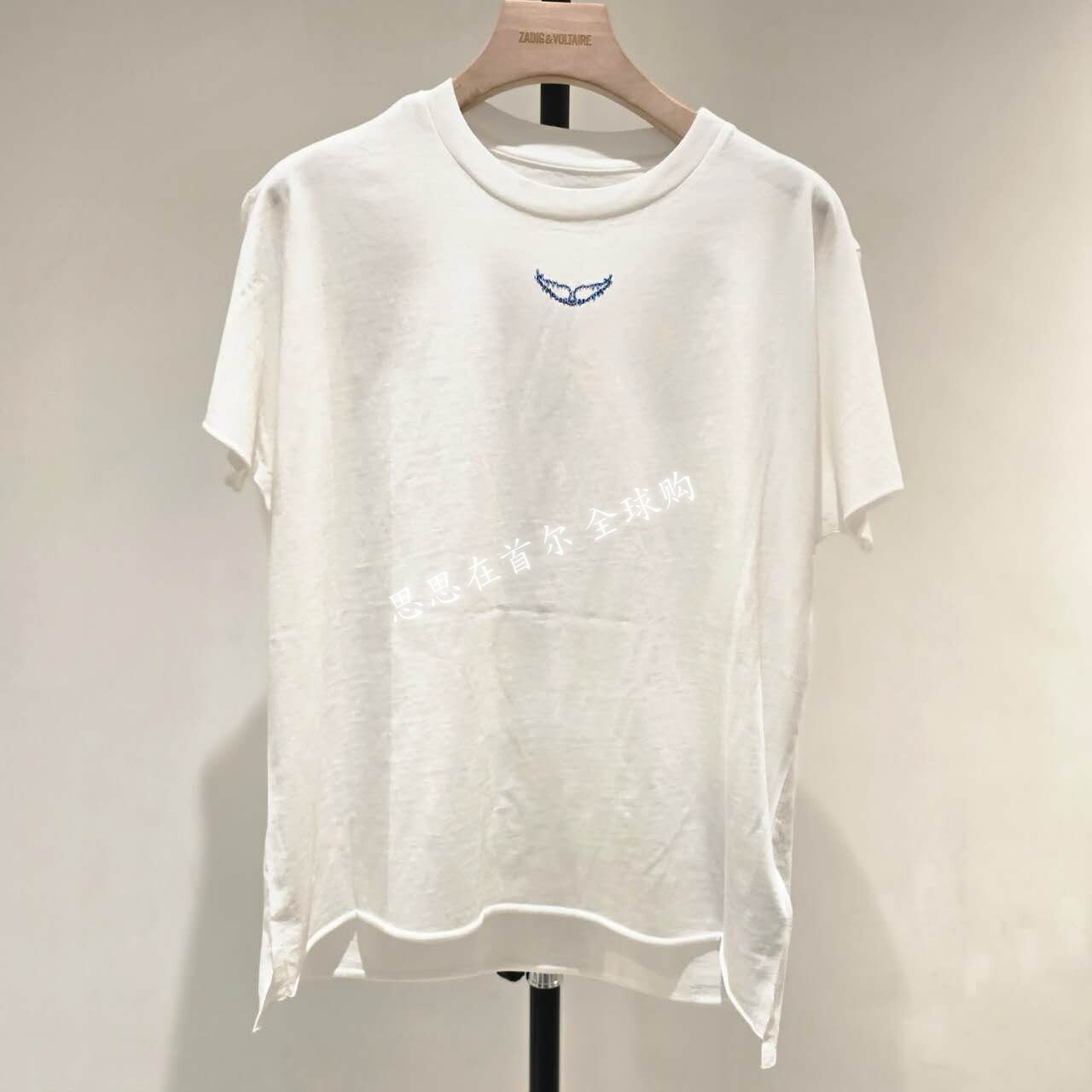 韩国代购 ZADIG&VOLTAIRE 26秋 T恤 ZE6FFCTTE012