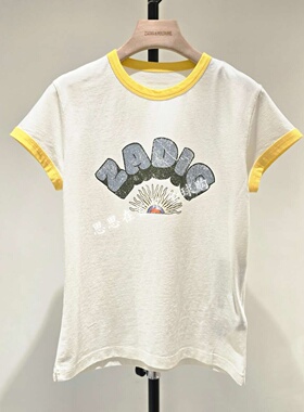 韩国代购 ZADIG&VOLTAIRE 26秋 T恤 ZE6FFCTTE018