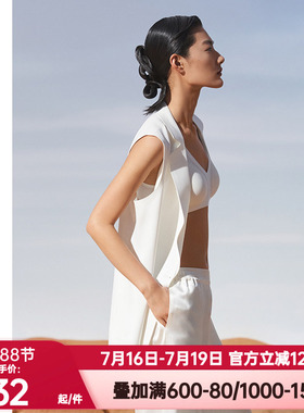 爱慕·CHUANG正品春秋季穿梭2系列双面布翻驳领马甲外套CA810462