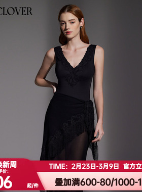 La Clover兰卡文正品旅游女海岛漫游系列连体泳衣V领性感LC68XP1