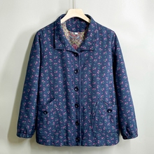 妈妈春装外套 老太太2025衣服 中老年人女奶奶春秋新款纯棉薄上衣