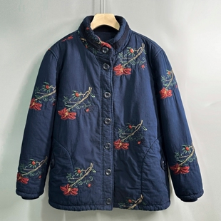 中老年人加厚棉服女2025新款纯棉大码棉衣外套妈妈老奶奶冬装棉袄