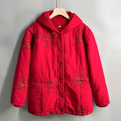 中老年妈妈奶奶冬季加厚纯棉棉袄