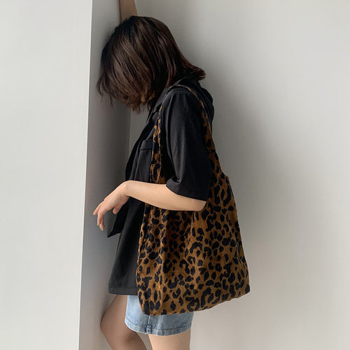 新款灯芯绒时尚帆布包简约女